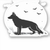 ドイツの羊飼いハロウィーンの衣装マイドイツのシェフ シール (正面)