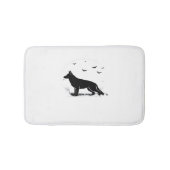 ドイツの羊飼いハロウィーンの衣装マイドイツのシェフ バスマット (正面)