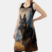 ドイツの羊飼いハロウィーン怖い エプロン (インサイチュ)