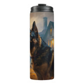 ドイツの羊飼いハロウィーン怖い タンブラー (正面)