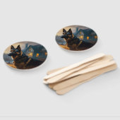 ドイツの羊飼いハロウィーン怖い ハンドファン (組立なし)