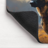 ドイツの羊飼いハロウィーン怖い マウスパッド (コーナー)