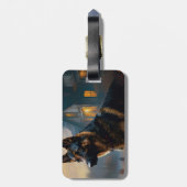 ドイツの羊飼いハロウィーン怖い ラゲッジタグ (裏面縦)