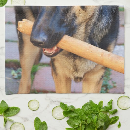 ドイツの羊飼いバイシャーリー・テイラー キッチンタオル (折り畳み)