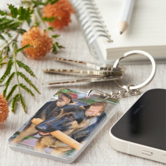 ドイツの羊飼いバイシャーリー・テイラー キーホルダー (正面右)