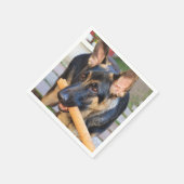 ドイツの羊飼いバイシャーリー・テイラー スタンダードカクテルナプキン (角)