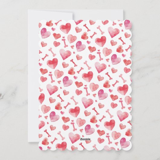 ドイツの羊飼いバレンタインデーあなたはかわいい シーズンカード (裏面)