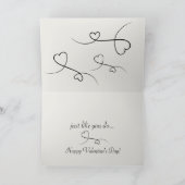 ドイツの羊飼いバレンタインデーのカード シーズンカード (内部)