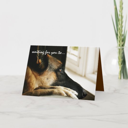 ドイツの羊飼いバレンタインデーのカード シーズンカード (正面)