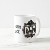 ドイツの羊飼いパパかわいい犬の恋人の父の日 コーヒーマグカップ (正面右)