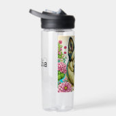 ドイツの羊飼いピンクの花Ai Art ウォーターボトル (右面)