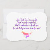 ドイツの羊飼いブラックシルエット サンキューカード (裏面)