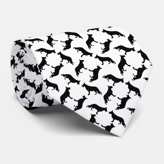 ドイツの羊飼いブラック ネクタイ (ロール)