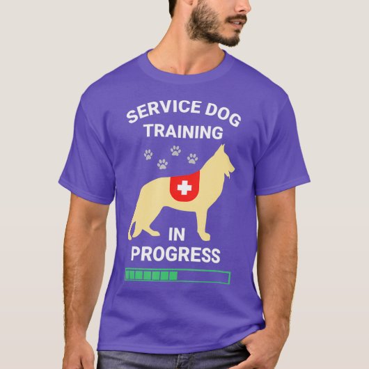 ドイツの羊飼いベルギーの訓練で犬のサービス Tシャツ (正面)