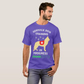 ドイツの羊飼いベルギーの訓練で犬のサービス Tシャツ (正面フル)