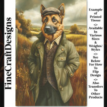 ドイツの羊飼いポートレート、風景CG9 Decompage