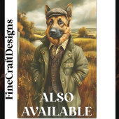 ドイツの羊飼いポートレート、風景CH1デコページ 薄葉紙