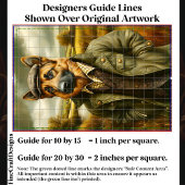 ドイツの羊飼いポートレート、風景CH1デコページ 薄葉紙