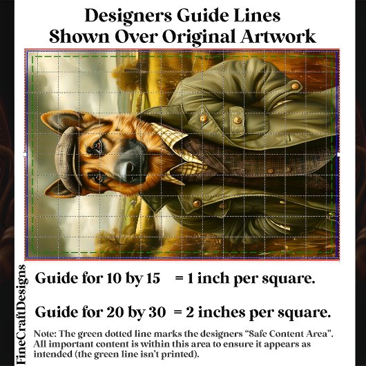 ドイツの羊飼いポートレート、風景CH1デコページ 薄葉紙