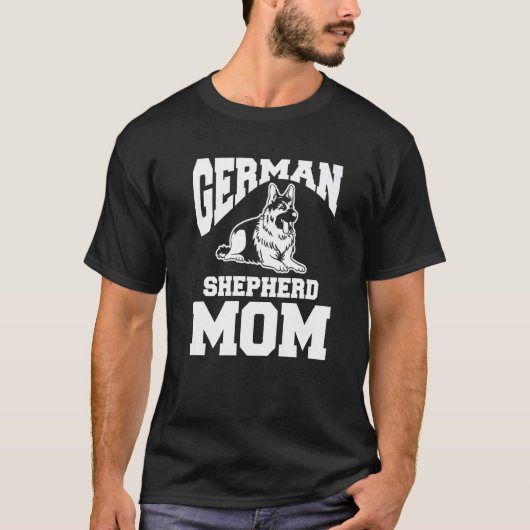 ドイツの羊飼いママ動物犬1 Tシャツ (正面)