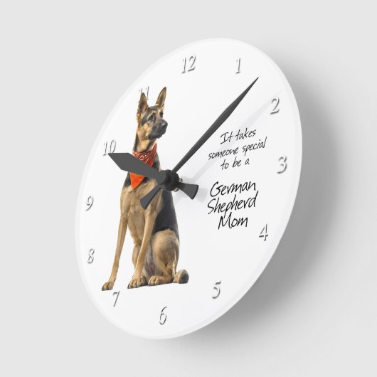 ドイツの羊飼いママ時計 ラウンド壁時計 (傾斜)