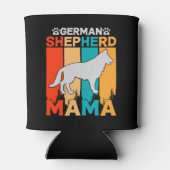 ドイツの羊飼いママ、ブルーブラウン 缶クーラー (裏面)