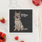 ドイツの羊飼いミイラのハロウィーン犬 スタンダードランチョンナプキン (インサイチュ)