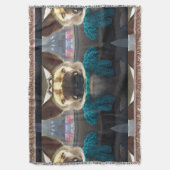 ドイツの羊飼いミラー歪み スローブランケット (正面縦)