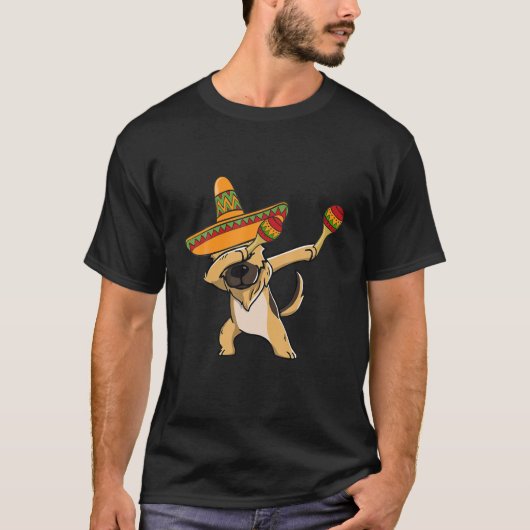ドイツの羊飼いメキシコの衣装Cinco De M Tシャツ (正面)