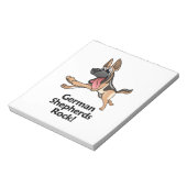 ドイツの羊飼いロック！ ノートパッド (回転)