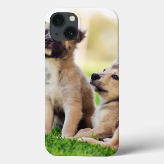 ドイツの羊飼い二匹の子犬 Case-Mate iPhoneケース (裏面)