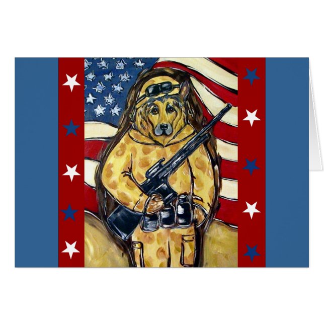 ドイツの羊飼い兵士 (正面横)