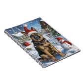 ドイツの羊飼い冬のワンダーランドクリスマスジョイ ノートブック (右側)