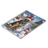 ドイツの羊飼い冬のワンダーランドクリスマスジョイ ノートブック (左側)