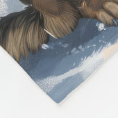 ドイツの羊飼い冬のワンダーランドクリスマスジョイ フリースブランケット (角)