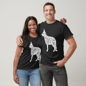 ドイツの羊飼い動物 Tシャツ (ユニセックス)