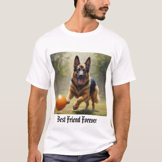 ドイツの羊飼い好きなら愛犬家用Tシャツ Tシャツ (正面)