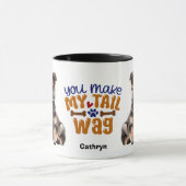 ドイツの羊飼い子犬あなたが私の尾を振る マグカップ (中央)