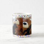 ドイツの羊飼い子犬とジャイアントテディベア, ZKA コーヒーマグカップ (中央)