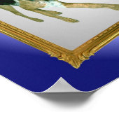 ドイツの羊飼い子犬の鏡 ポスター (角)