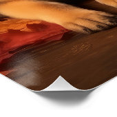 ドイツの羊飼い子犬オータムデライトカボチャ ポスター (コーナー)