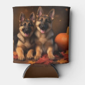 ドイツの羊飼い子犬オータムデライトカボチャ 缶クーラー (正面)