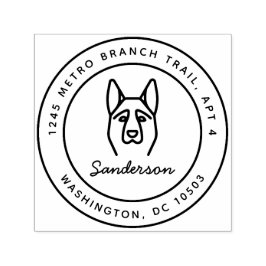 ドイツの羊飼い差出人住所スタンプ自己インキング セルフインキングスタンプ