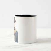 ドイツの羊飼い恋人のマグカップ ツートーンマグカップ (中央)