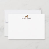 ドイツの羊飼い愛パーソナライズされた者ありがとう ノートカード (正面)