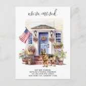 ドイツの羊飼い愛国犬パーソナライズされた移動 案内ポストカード (正面)