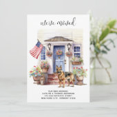 ドイツの羊飼い愛国犬パーソナライズされた移動 案内状 (スタンド正面)