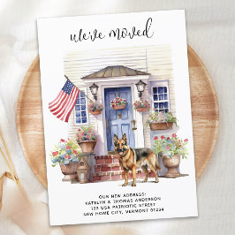 ドイツの羊飼い愛国犬パーソナライズされた移動 案内状