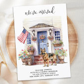 ドイツの羊飼い愛国犬パーソナライズされた移動 案内状