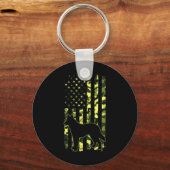 ドイツの羊飼い愛国犬 キーホルダー (正面)